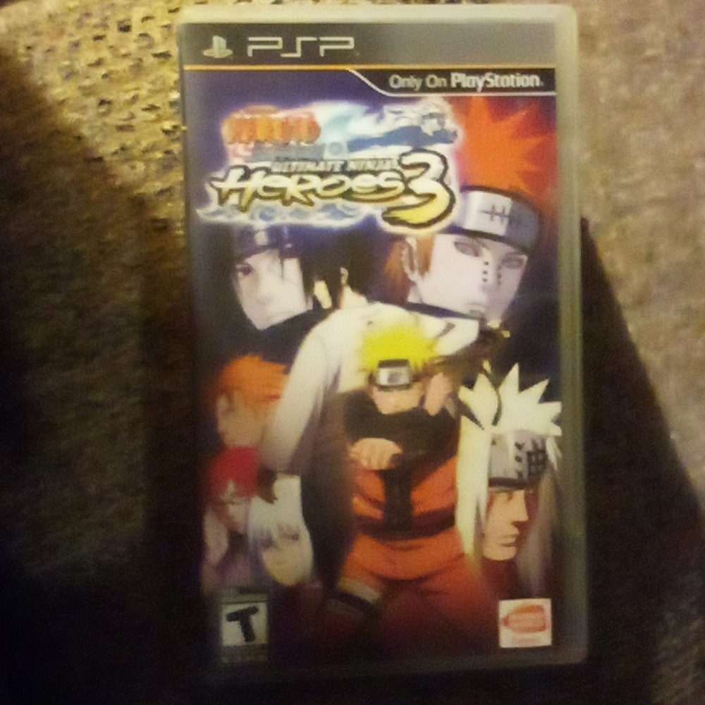 Naruto Shippuden Ultimate Ninja Heroes 3 for a PSP.